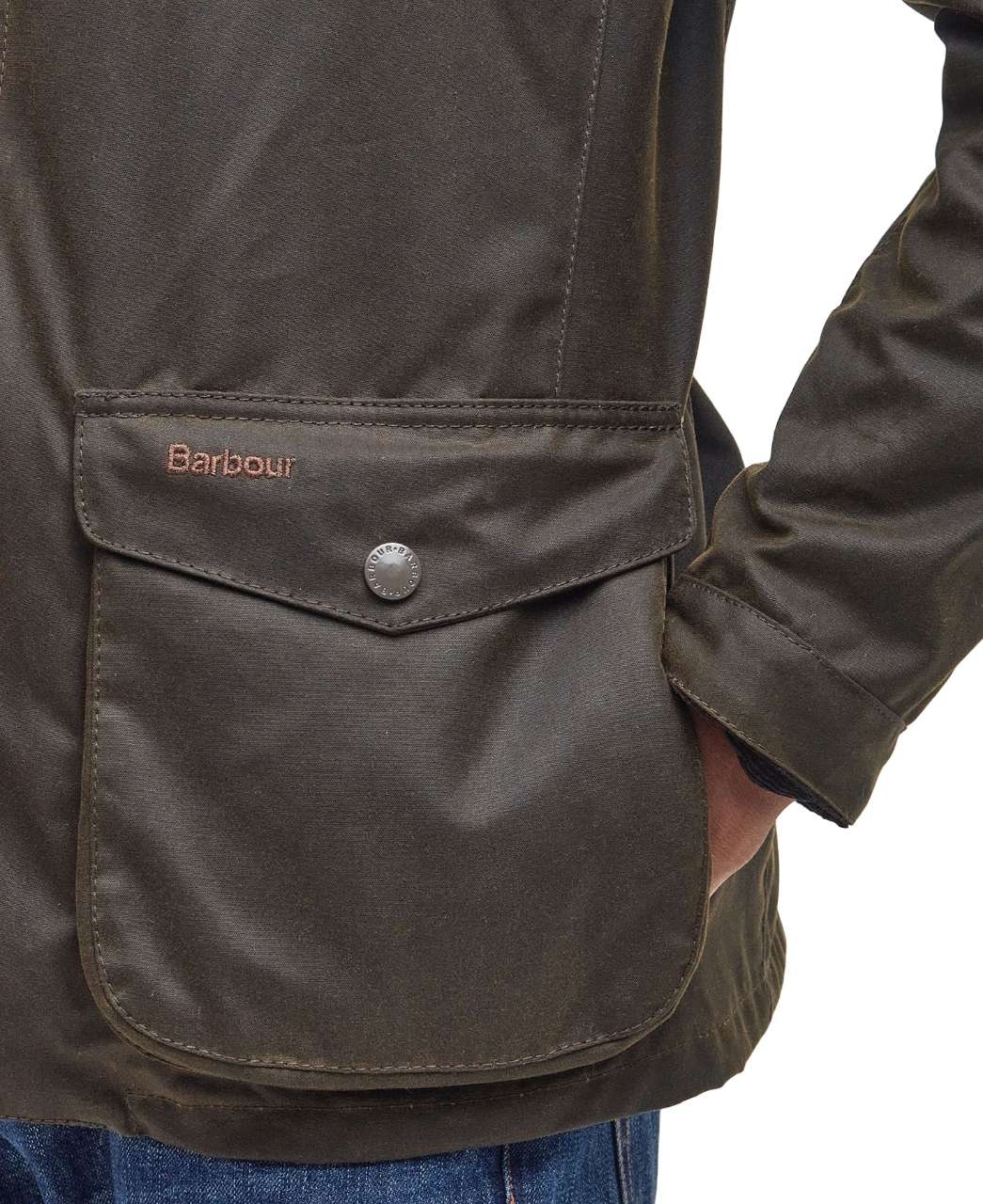 Barbour Ogston Wax Jacket Olive-8