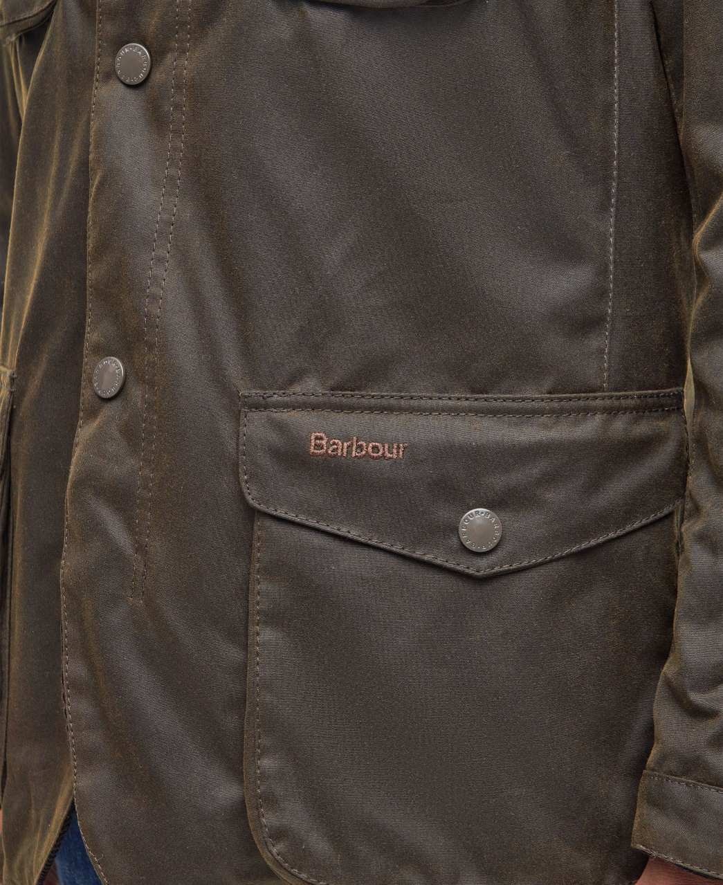 Barbour Ogston Wax Jacket Olive-12