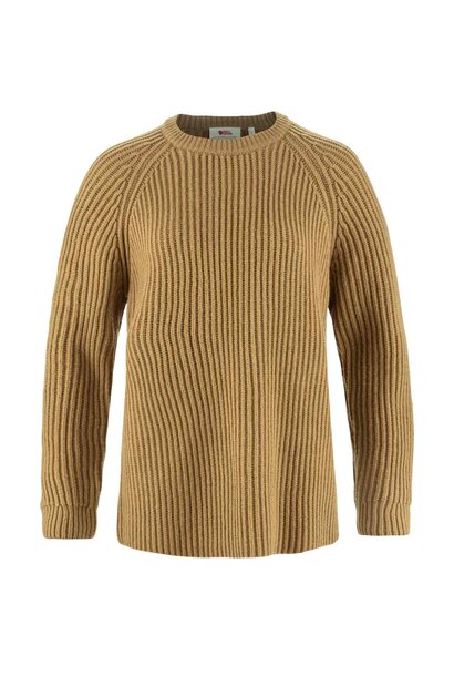 Fjällräven Övik Rib Sweater W Buckwheat Brown