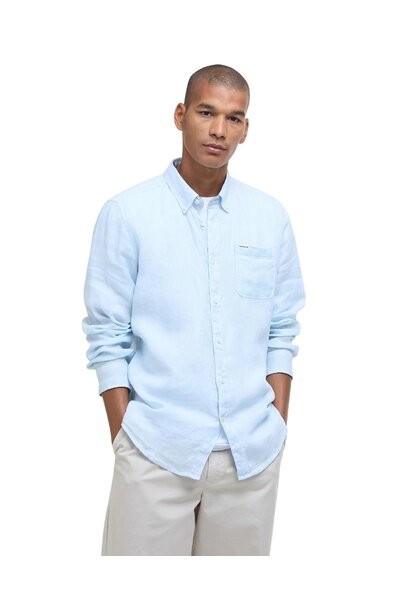 Barbour Linton Tailored Shirt Ocean Sky