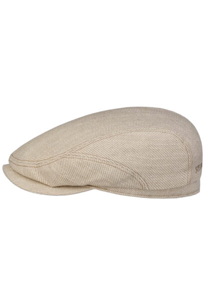 Stetson Driver Cap Cotton/Linen Heavy Twill Sustainable Beige/Offwhite