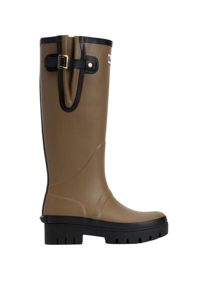 Barbour Leighton Wellington Boots Military Brown/Black