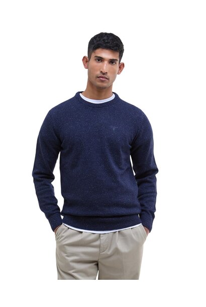Barbour Essential Tisbury Crew-Neck Jumper Classic Navy