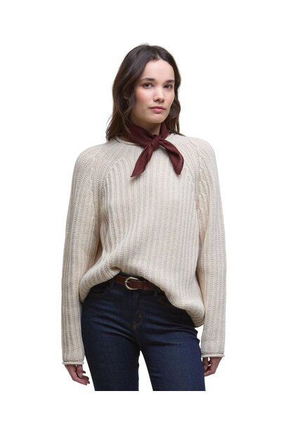 Barbour Bamburgh Crew Neck Jumper Birch