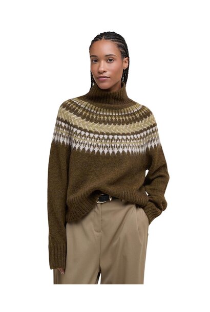 Barbour Lorrie Fair Isle Roll-Neck Jumper Multi
