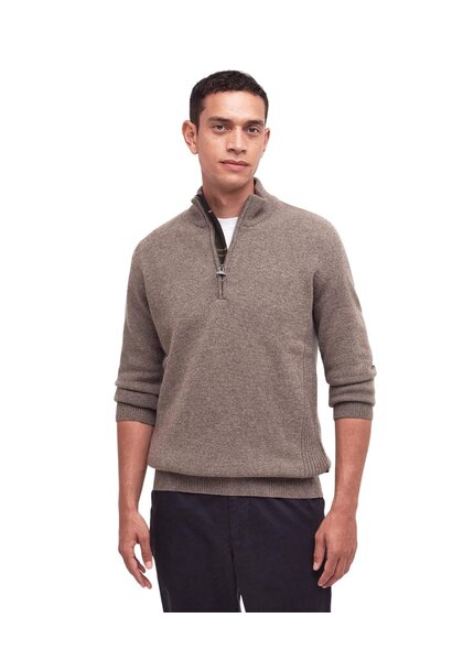Barbour Holden Half Zip Jumper Military Marl