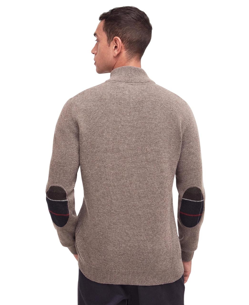 Barbour Holden Half Zip Jumper Military Marl-3