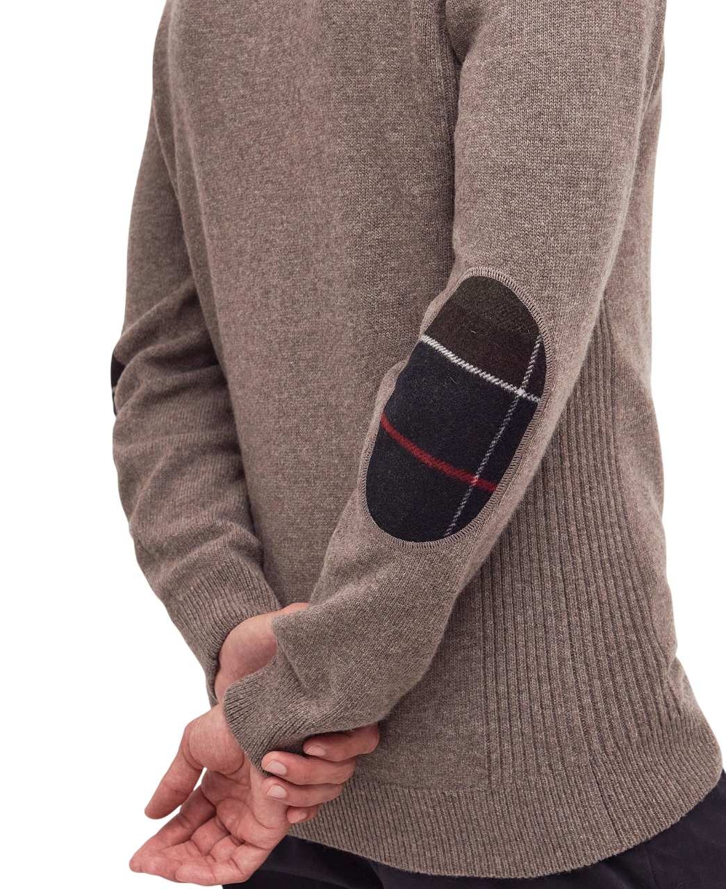 Barbour Holden Half Zip Jumper Military Marl-5