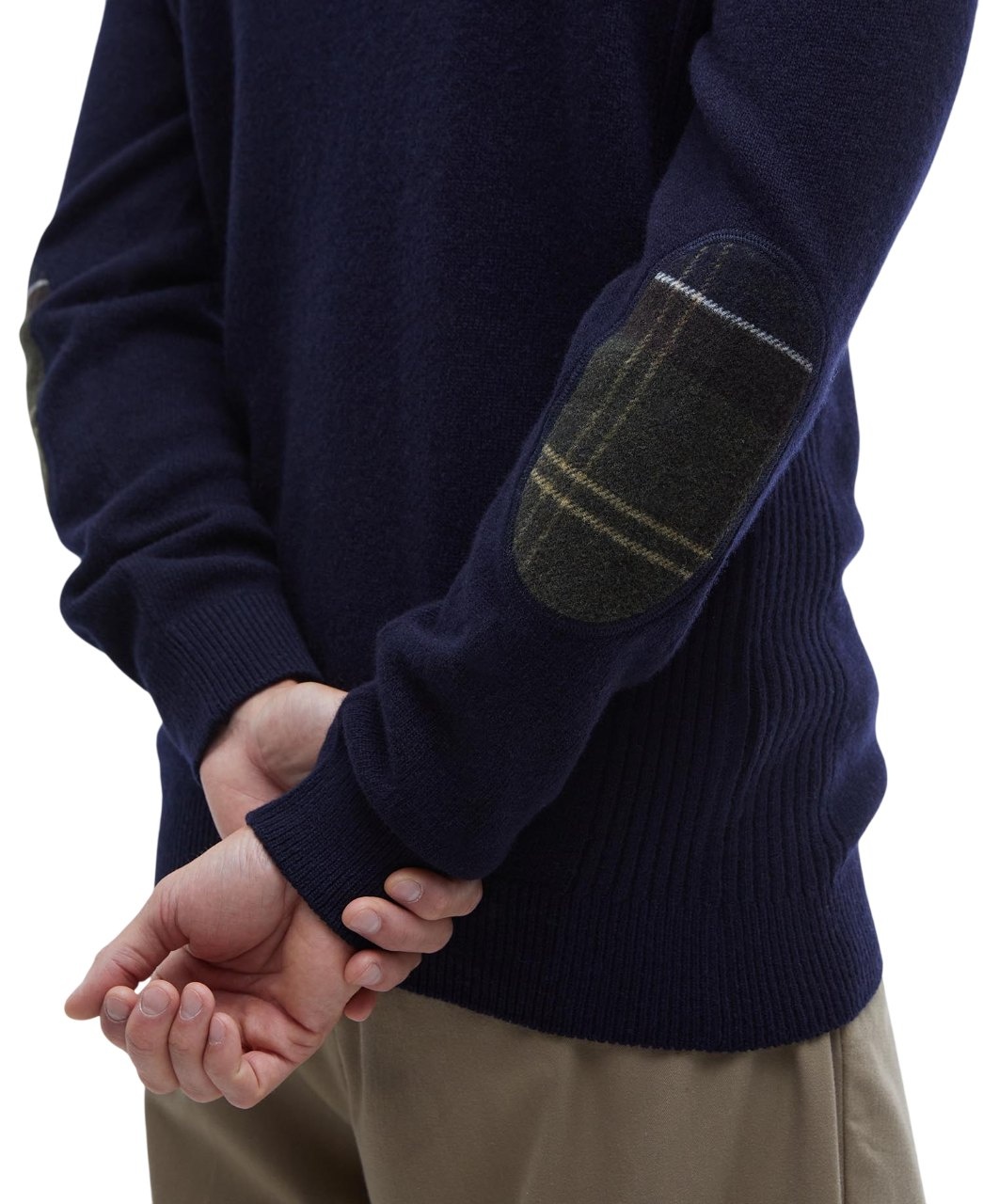 Barbour Holden Half Zip Jumper Classic Navy-5