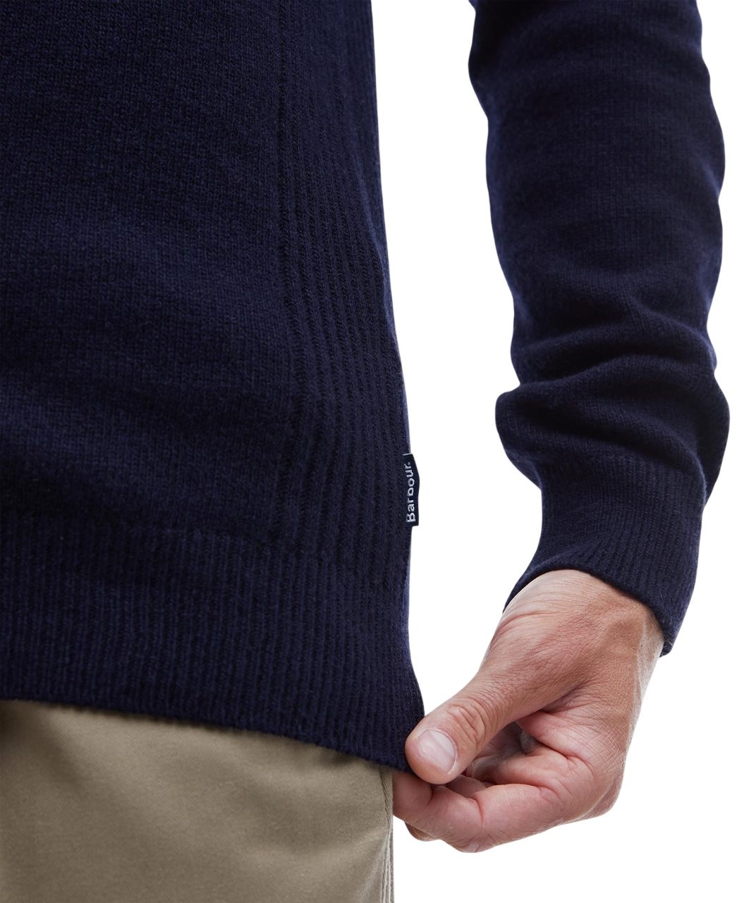 Barbour Holden Half Zip Jumper Classic Navy-6