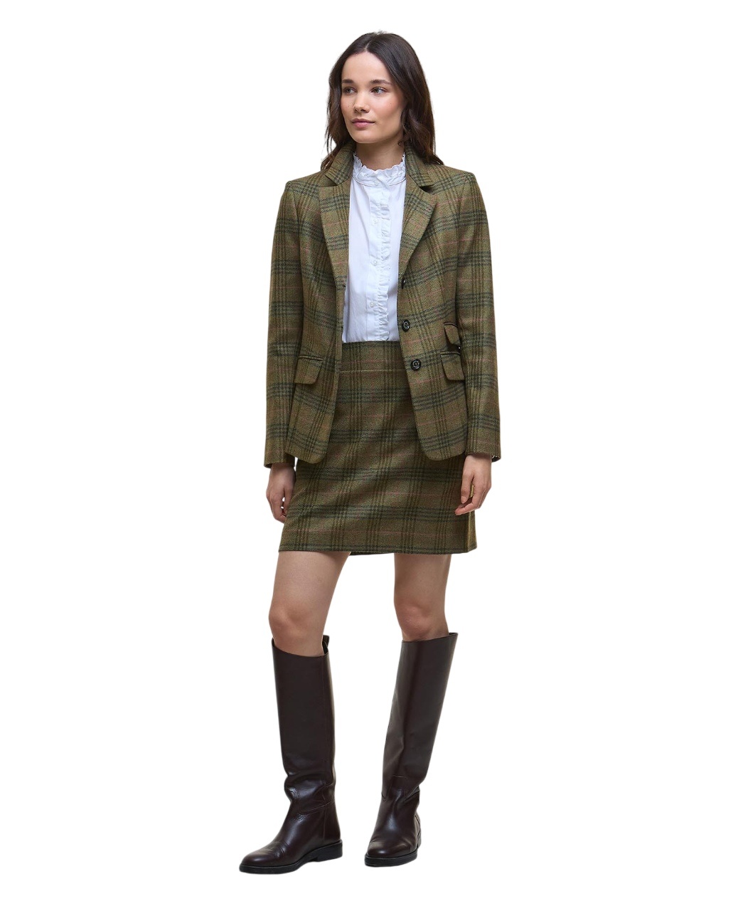 Barbour Carlby Tailored Wool Blazer Arabesque/Brown-2