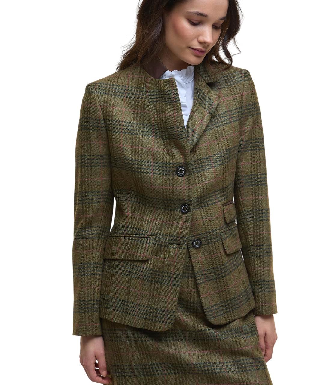 Barbour Carlby Tailored Wool Blazer Arabesque/Brown-4