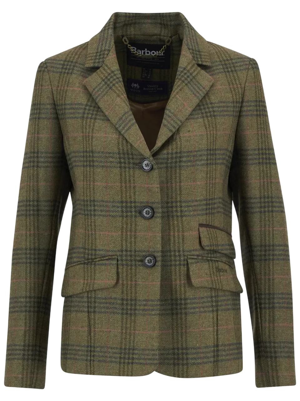 Barbour Carlby Tailored Wool Blazer Arabesque/Brown-6