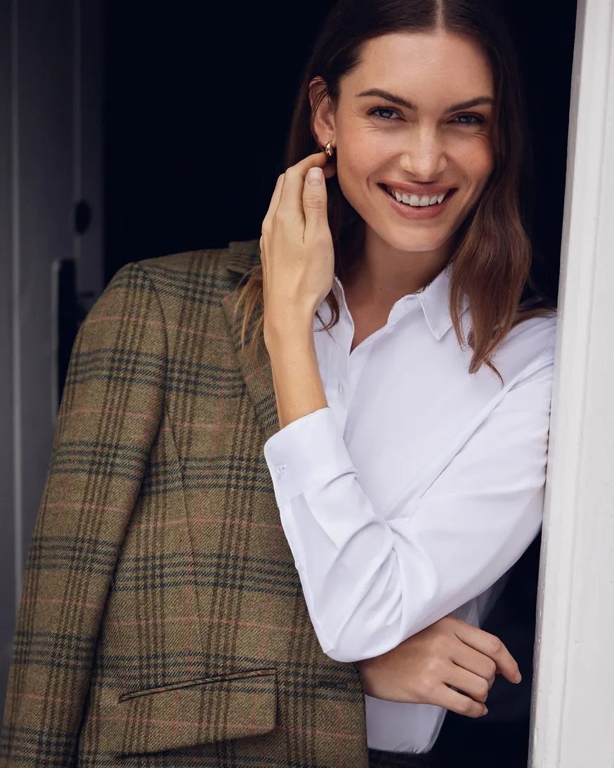 Barbour Carlby Tailored Wool Blazer Arabesque/Brown-8