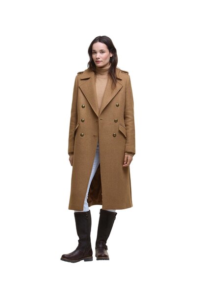 Barbour Cottesmore Wool Coat Camel