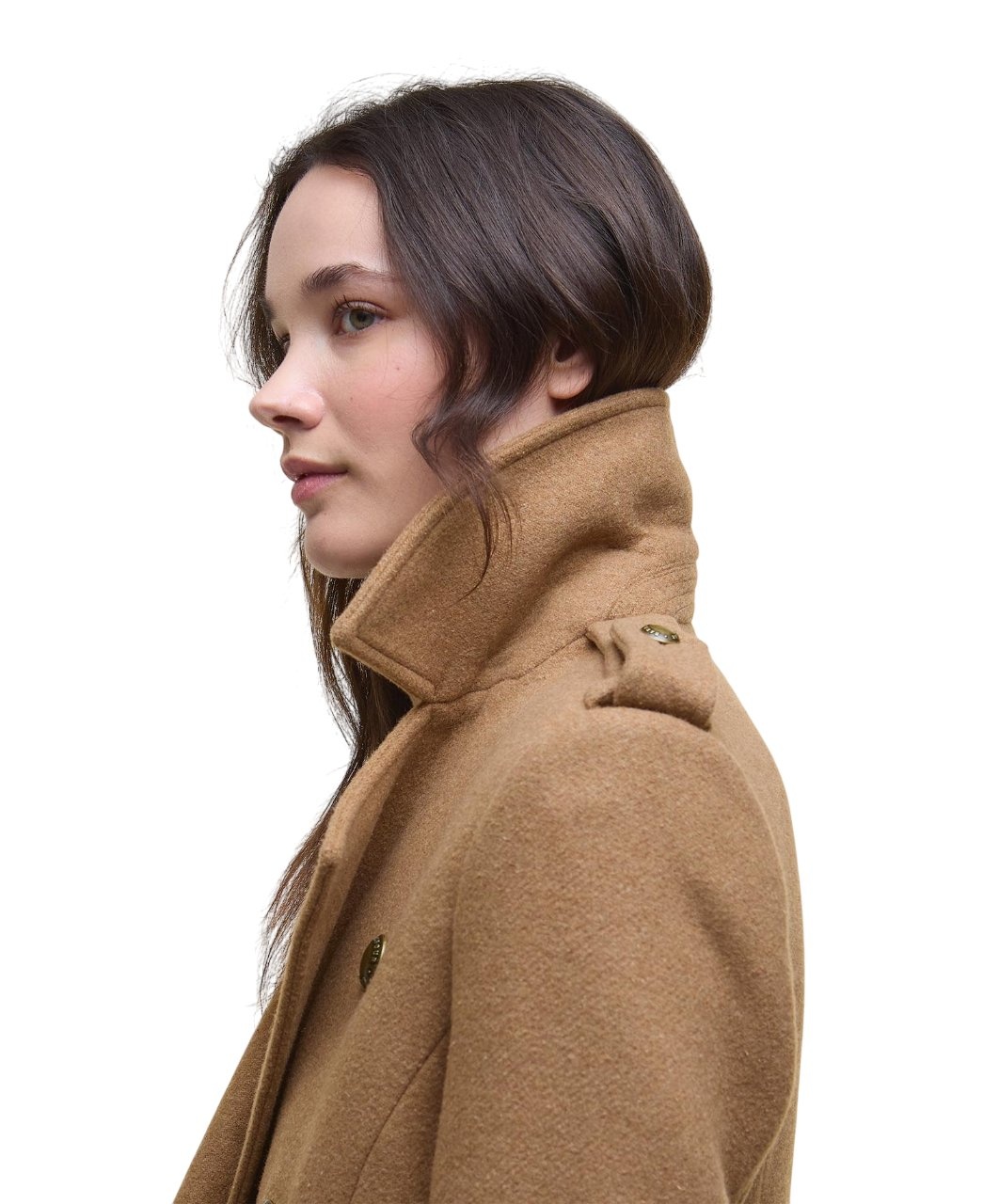 Barbour Cottesmore Wool Coat Camel-4