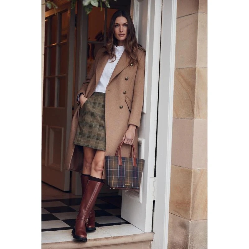 Barbour Cottesmore Wool Coat Camel-10