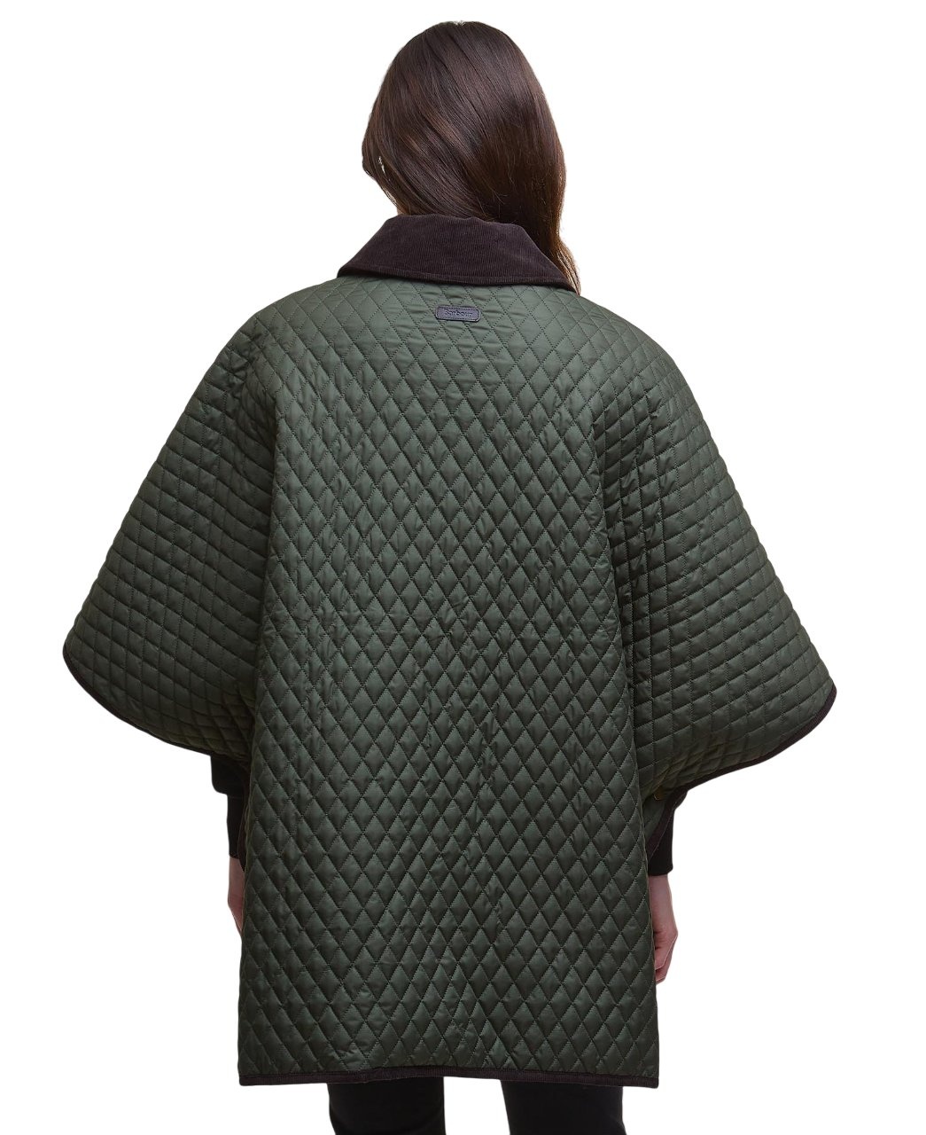 Barbour Oakham Quilted Cape Olive-3