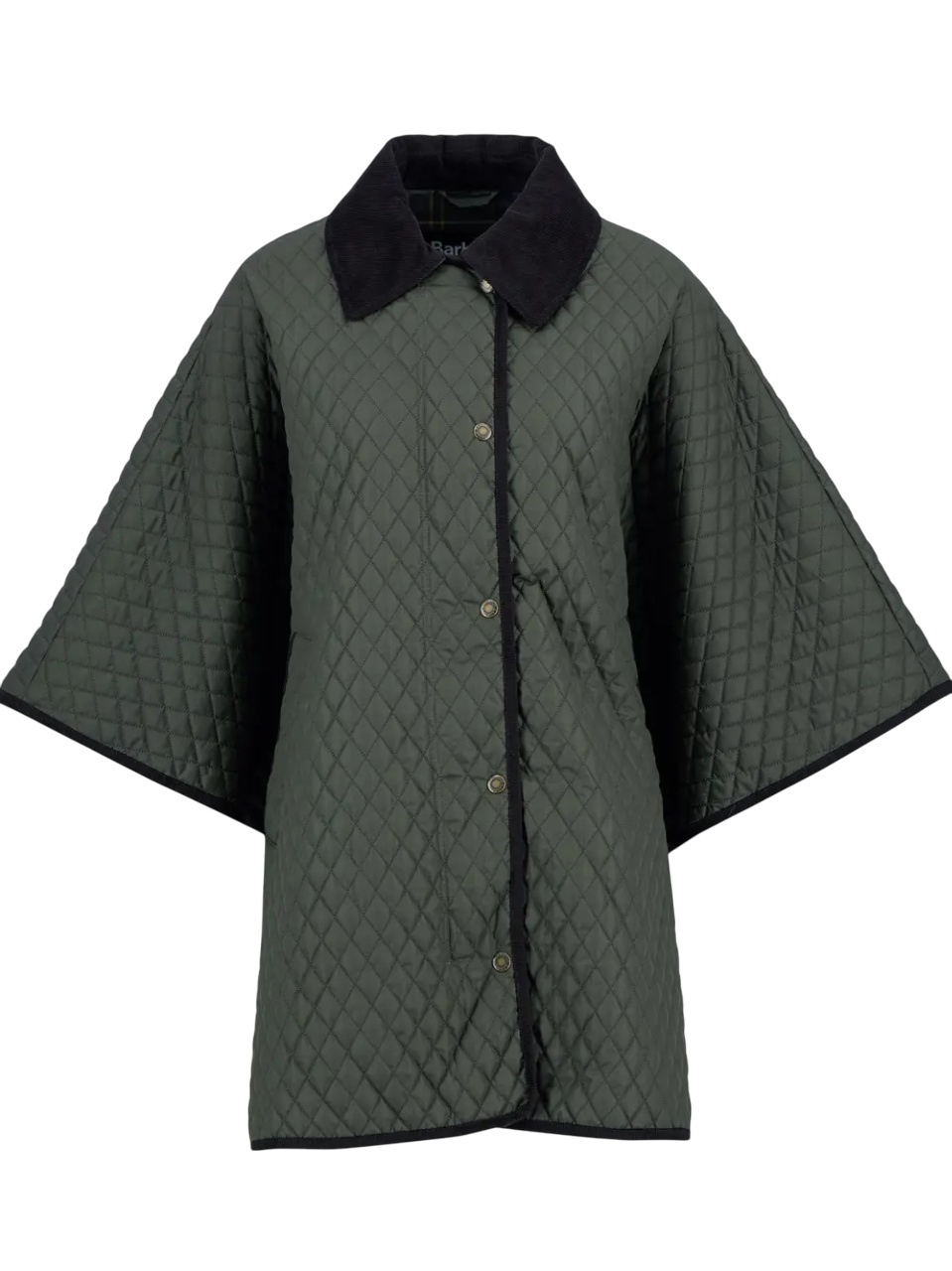 Barbour Oakham Quilted Cape Olive-7