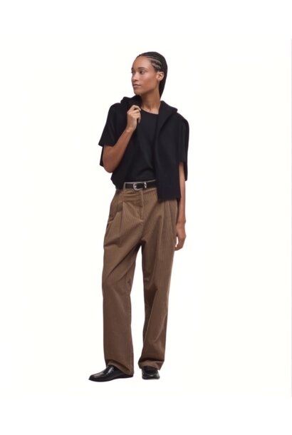 Barbour Yasmin Cord Trousers Military Brown