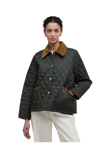 Barbour Icons Cropped Liddesdale Quilted Jacket Sage/Ancient