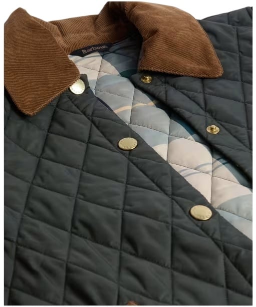 Barbour Icons Cropped Liddesdale Quilted Jacket Sage/Ancient-6