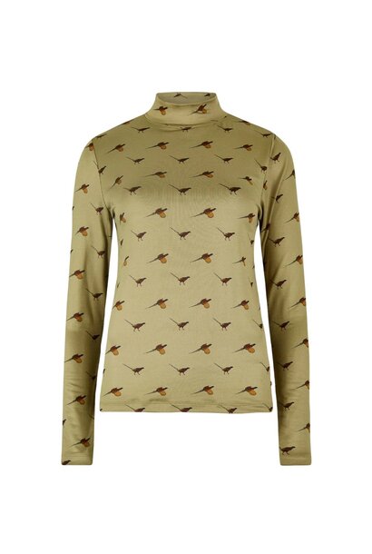 Dubarry Reynolds Dames Mock Neck Top - Dusky Green