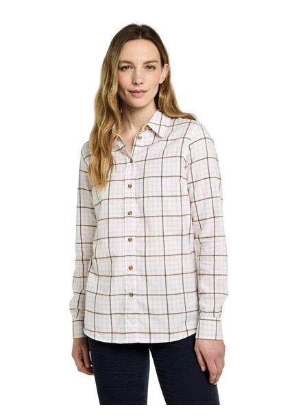Dubarry Brooklime Dames Geruite Blouse - Dusky Rose