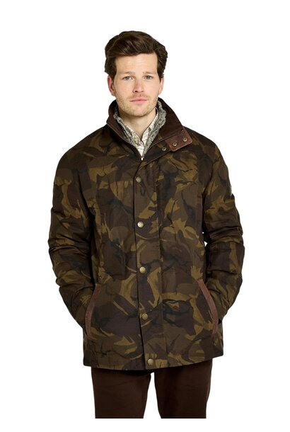 Dubarry Carrickfergus Heren Camouflage Waxjas Brown Camo