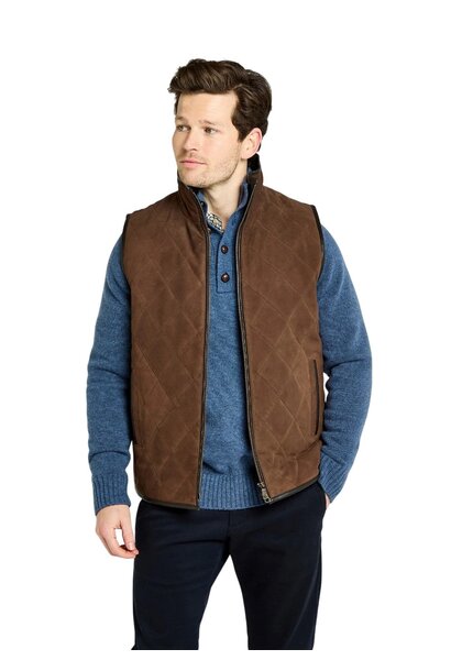 Dubarry Bellamont Heren Suède Gilet - Walnut