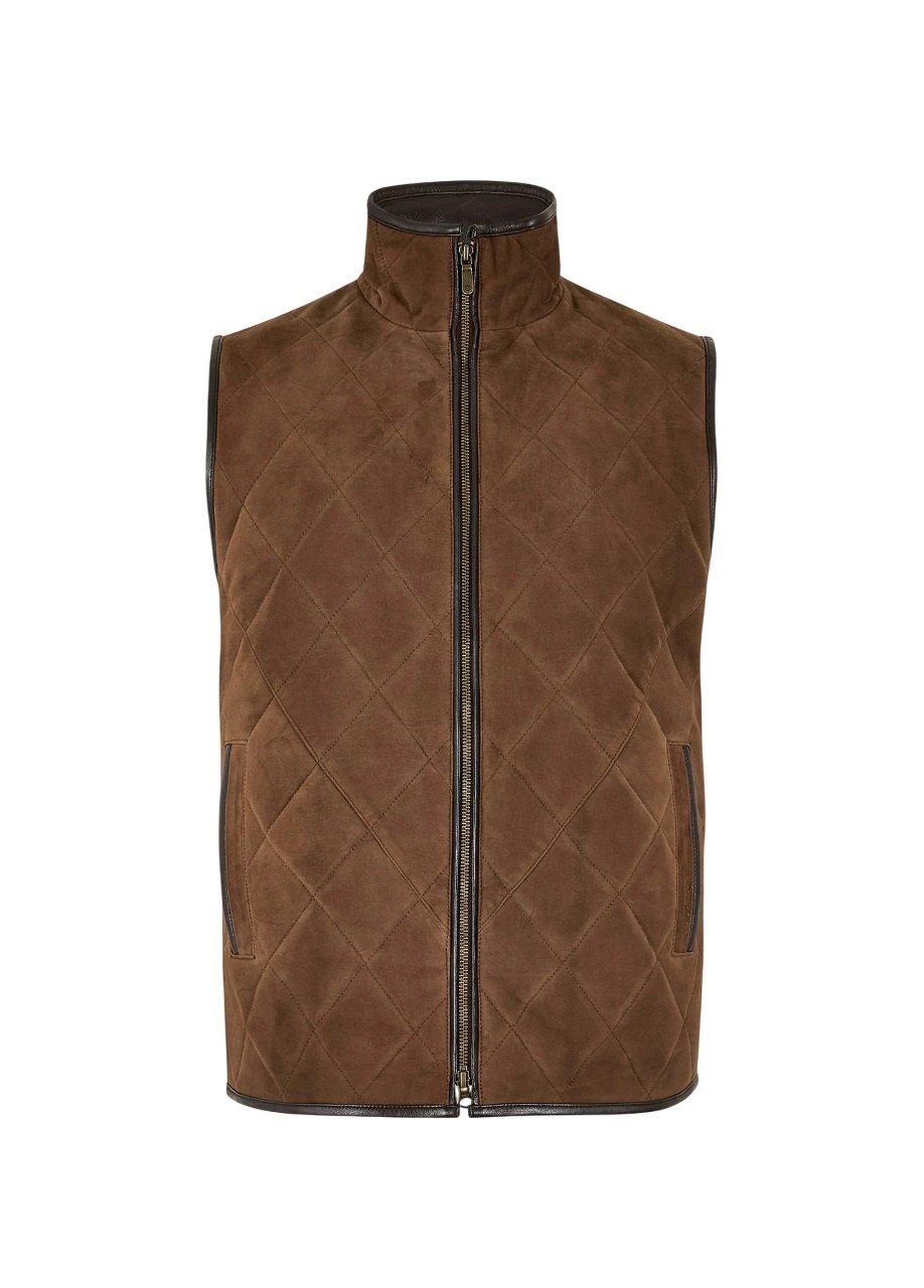 Dubarry Bellamont Heren Suède Gilet - Walnut-5