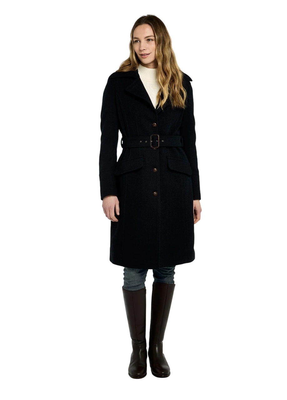 Dubarry Brookvale Dames Lange Tweedjas - French Navy-4