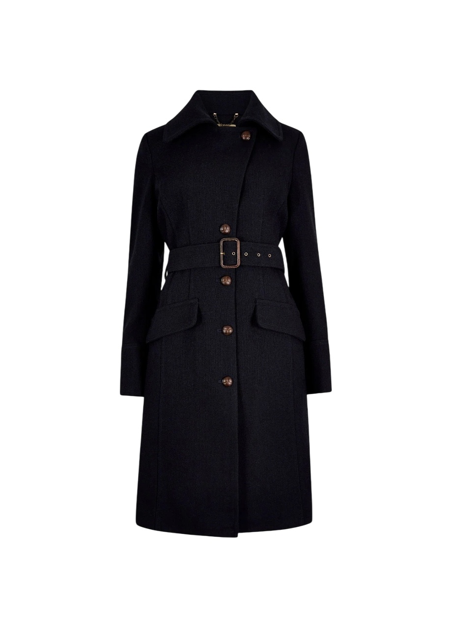 Dubarry Brookvale Dames Lange Tweedjas - French Navy-5