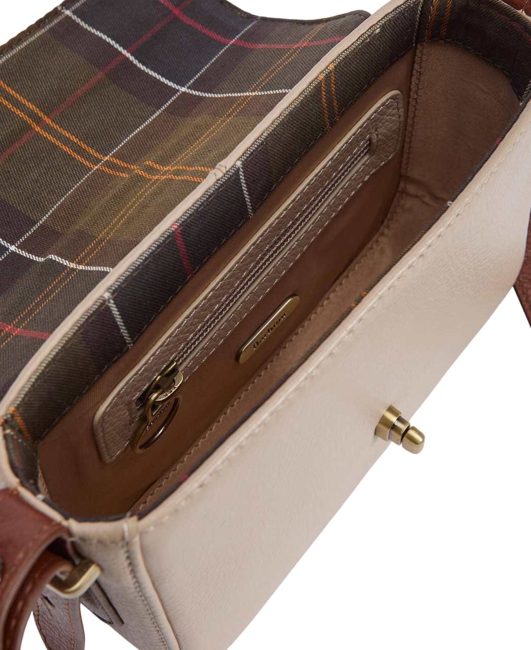 Barbour Mini Rosa Leather Crossbody Bag Pebbled Pink/Brown-8