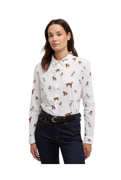 Barbour Safari Relaxed Long-Sleeved Shirt Multi Dog Print