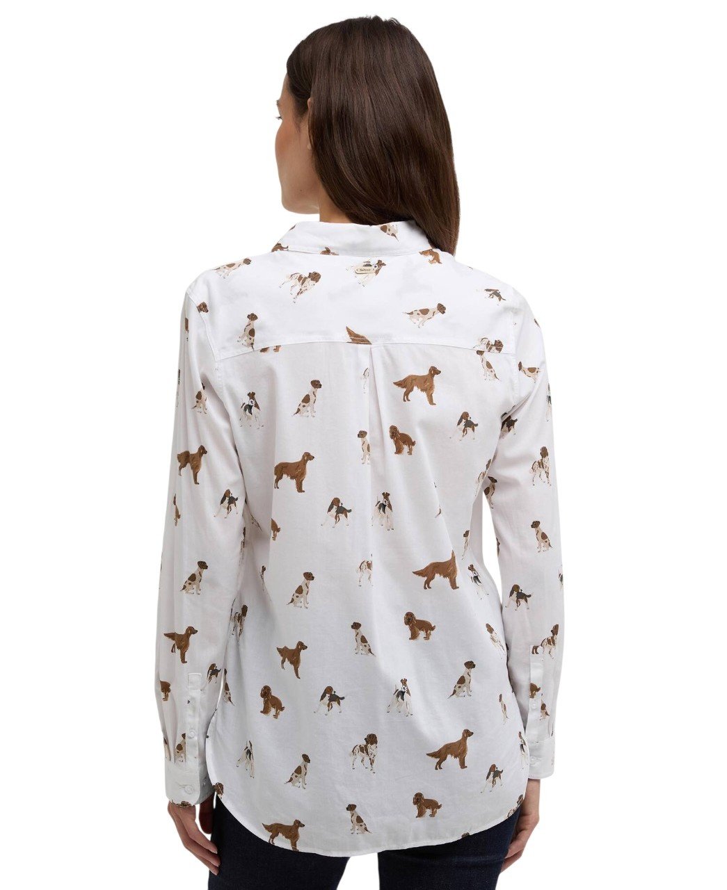 Barbour Safari Relaxed Long-Sleeved Shirt Multi Dog Print-3