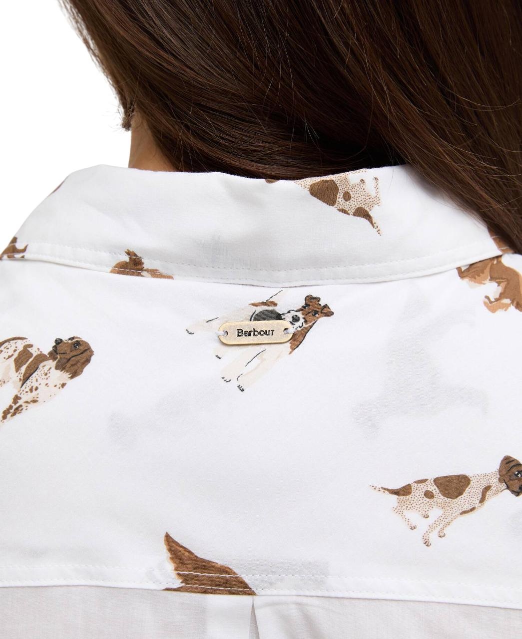 Barbour Safari Relaxed Long-Sleeved Shirt Multi Dog Print-5
