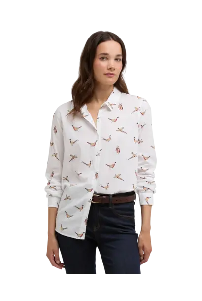 Barbour Safari Relaxed Long-Sleeved Shirt Pheasant Print