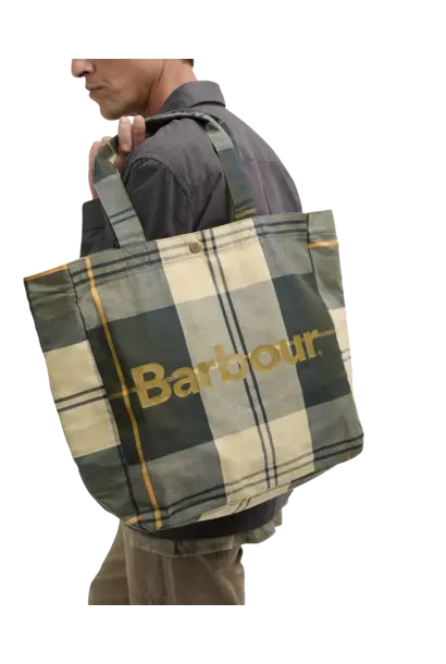 Barbour Telfield Tartan Tote Bag Ancient Tartan