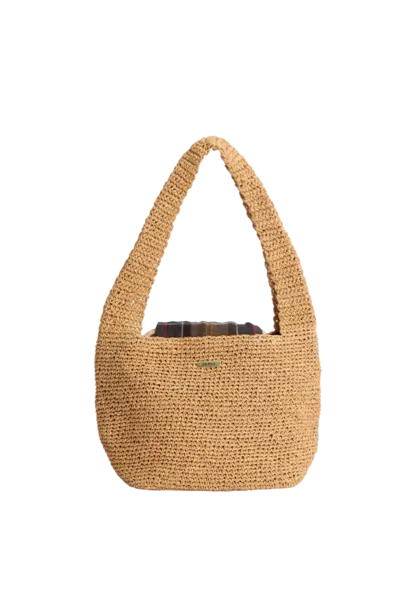 Barbour Lily Woven Tote Bag Natural