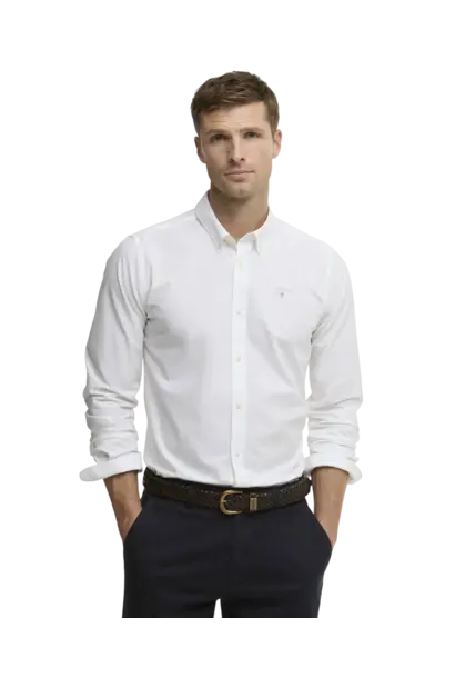 Barbour Treeport Poplin L/S Shirt White