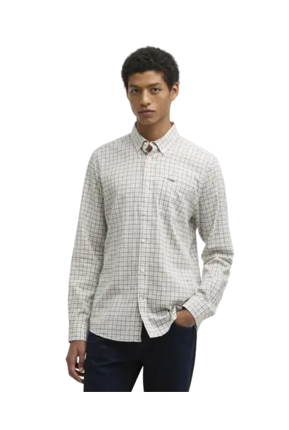 Barbour Nelson Gingham L/S Tailored Shirt Stone