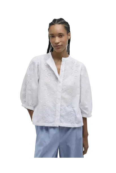 Barbour Layla Broderie Anglaise Shirt White