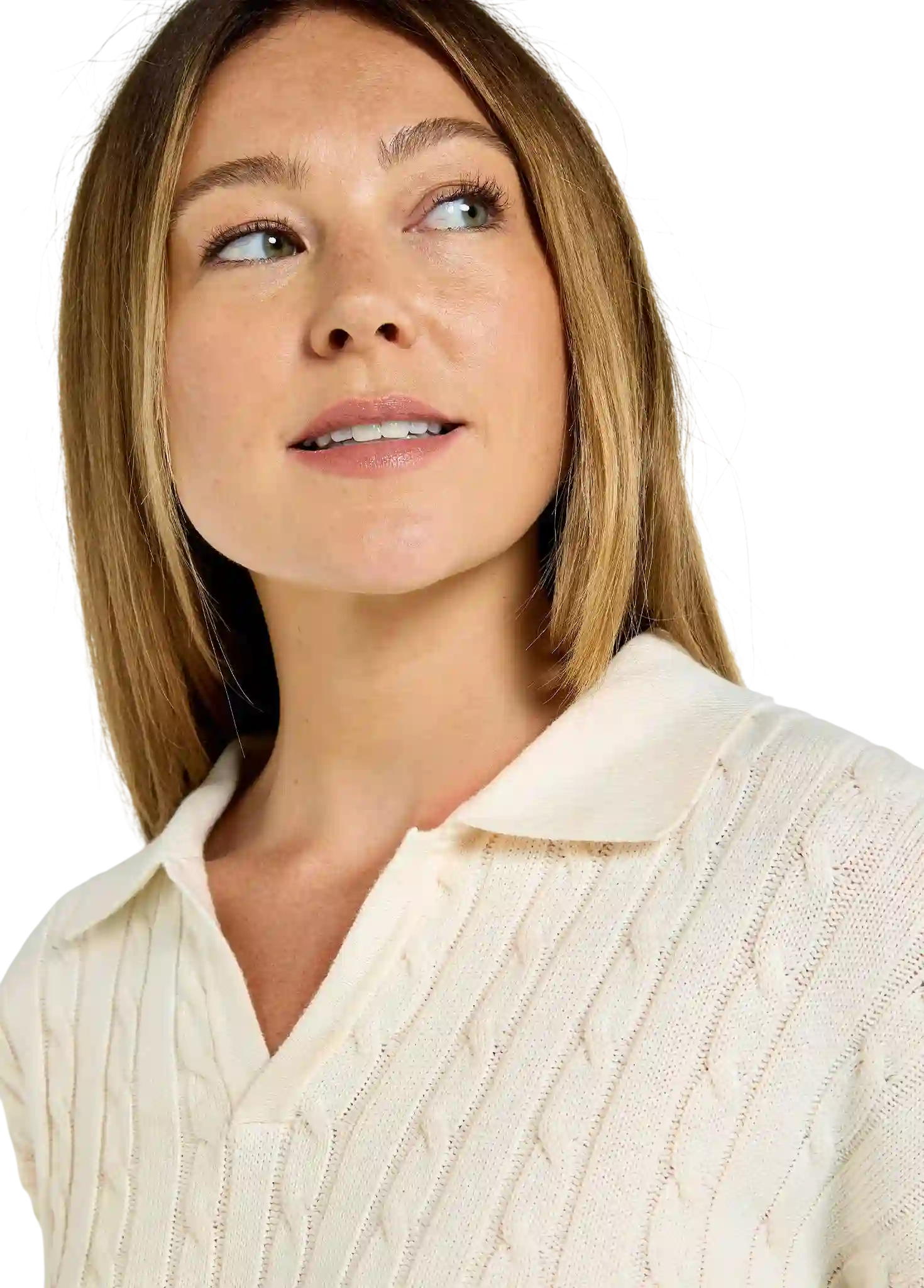 Dubarry Brownville Dames Merino Blend Trui - Oyster-2