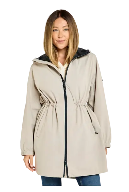 Dubarry Brookside Dames Lange Regenjas - Bone