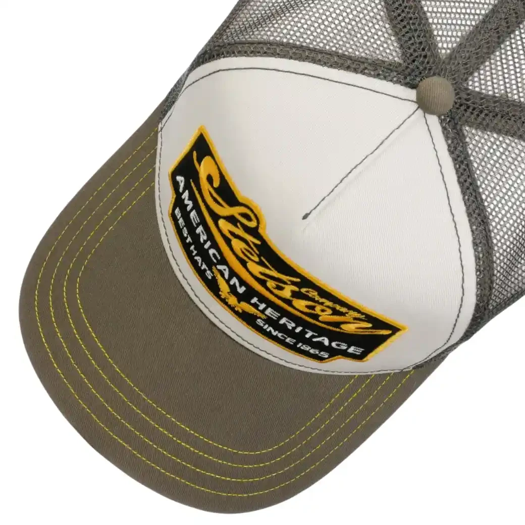 Stetson Trucker Cap American Heritage Olive/White-2