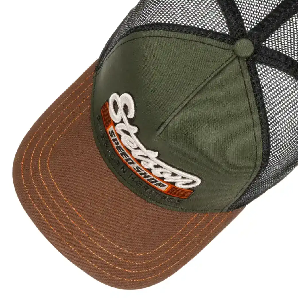 Stetson Trucker Cap Speed Shop Chestnut/Olive-2