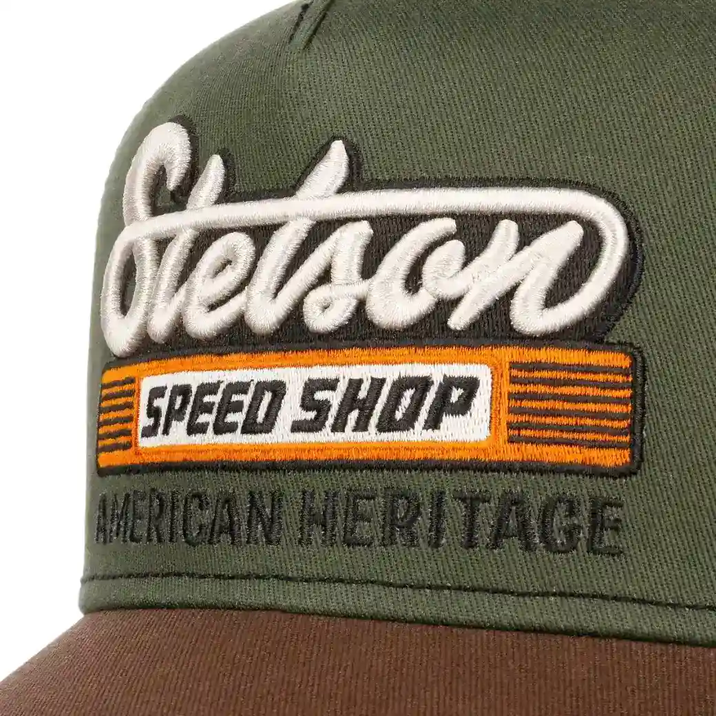 Stetson Trucker Cap Speed Shop Chestnut/Olive-5