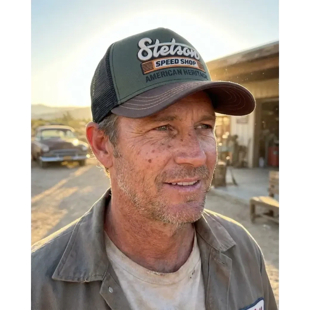 Stetson Trucker Cap Speed Shop Chestnut/Olive-8