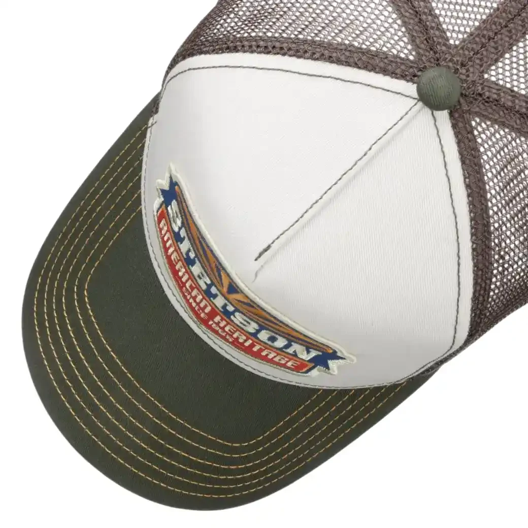 Stetson Trucker Cap Sun Green/White-5